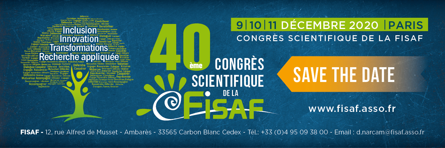 40eme congrès scientifique de la FISAF, les 9, 10 et 11 décembre 2020 à Paris